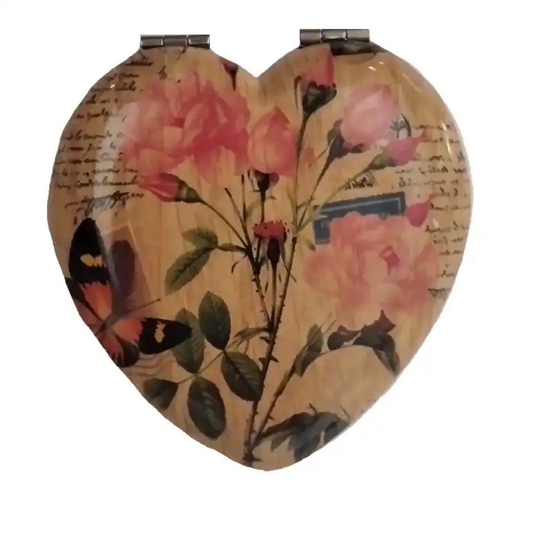 آینه جیبی مدل قلب کد AZX134