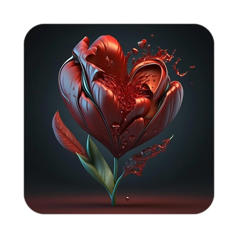 زیر لیوانی کاکتی مدل عاشقانه کد mp14009