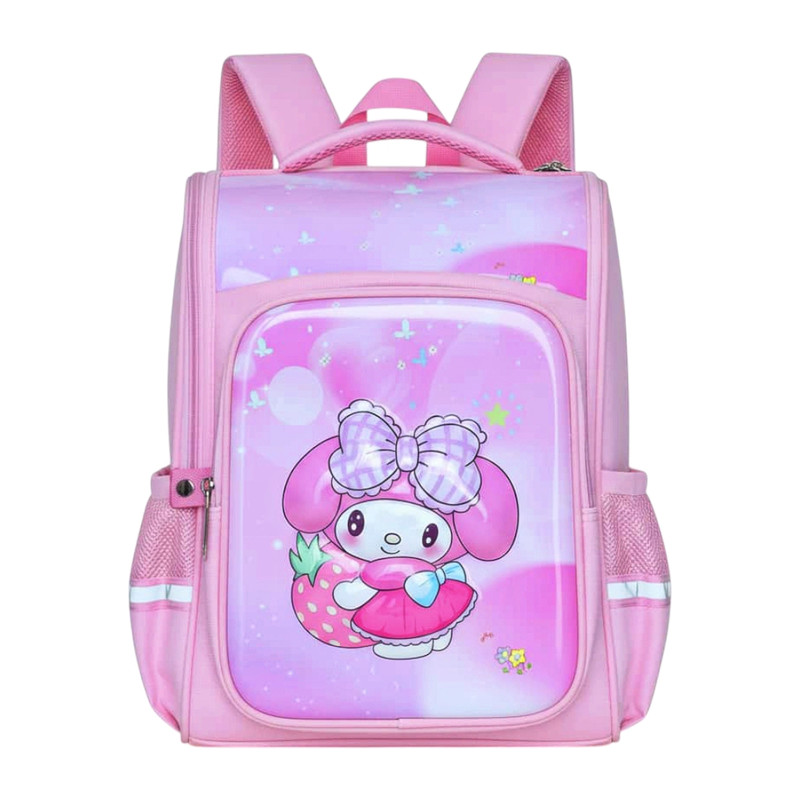 کوله پشتی مدرسه مدل صندوقی طرح کرومی و ملودی کد 2525