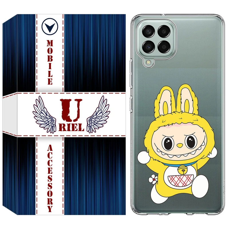 کاور یوریل قاب مدل Clear کد 122 طرح لبوبو Labubu مناسب برای گوشی موبایل سامسونگ Galaxy A12 / A12 Nacho / M12
