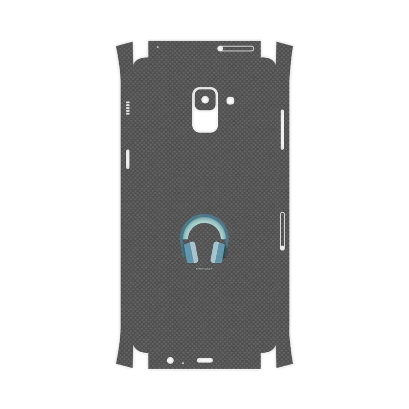 برچسب پوششی ماهوت مدل Minimal Headphone Icon-FullSkin مناسب برای گوشی موبایل سامسونگ Galaxy A8 Plus 2018