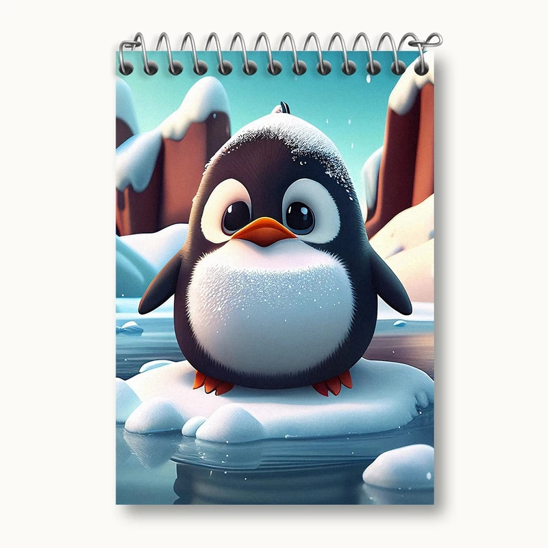 دفتر یادداشت 50 برگ خندالو مدل پنگوئن کیوت کد N1576