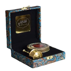 جعبه زعفران کادویی ترمه شایلی - 2 گرم همراه با هاون