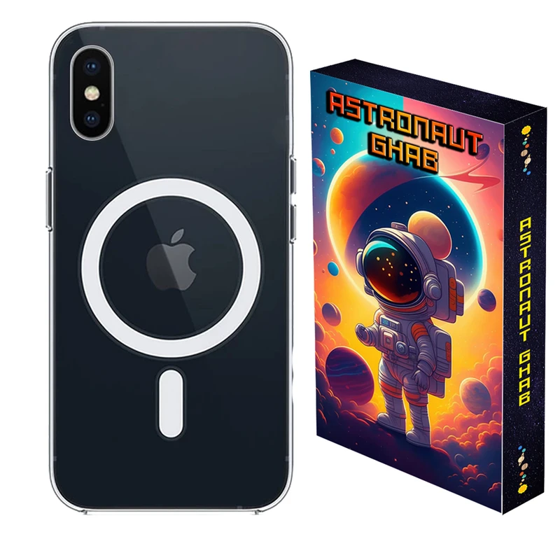 کاور استرونات قاب مدل مگ سیف طرح Super مناسب برای گوشی موبایل اپل iPhone X