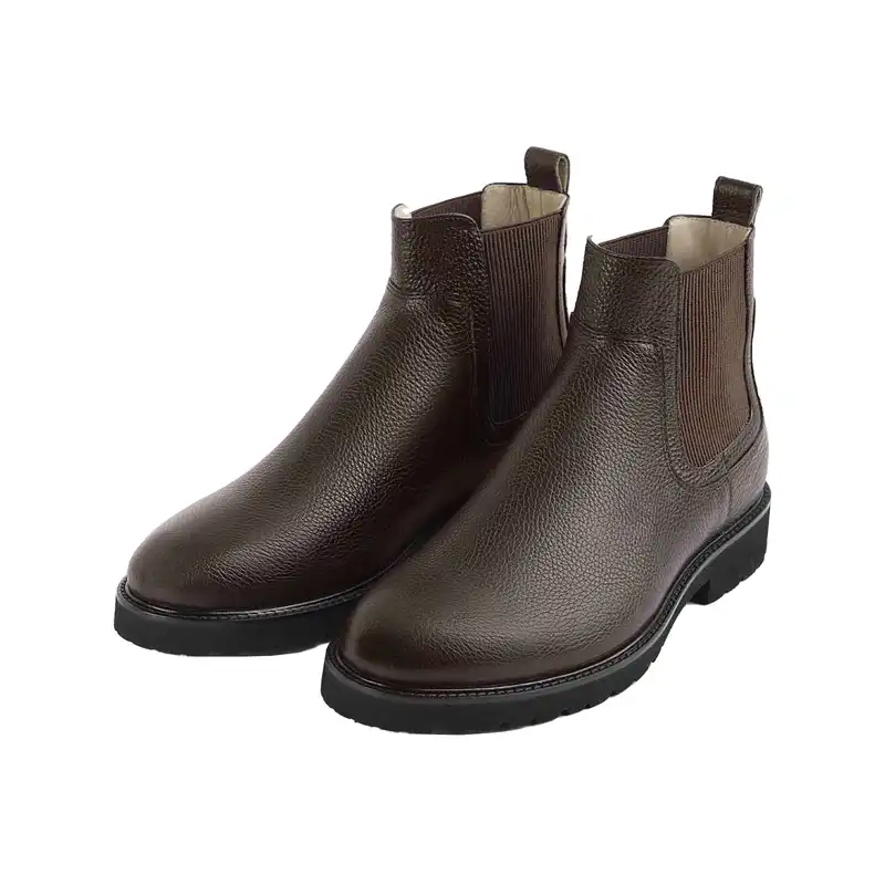 نیم بوت مردانه کروم مدل چرم چلسی 2322010
