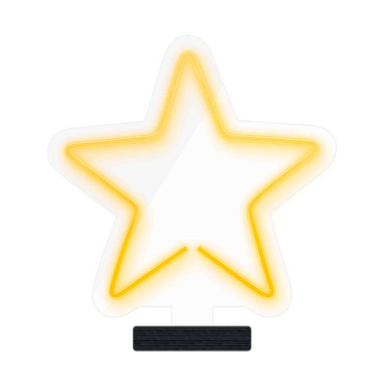 چراغ رومیزی ریموت دار مدل STARS-GL_YL-GLASS