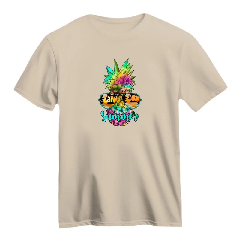 تی شرت آستین کوتاه زنانه مدل آناناس