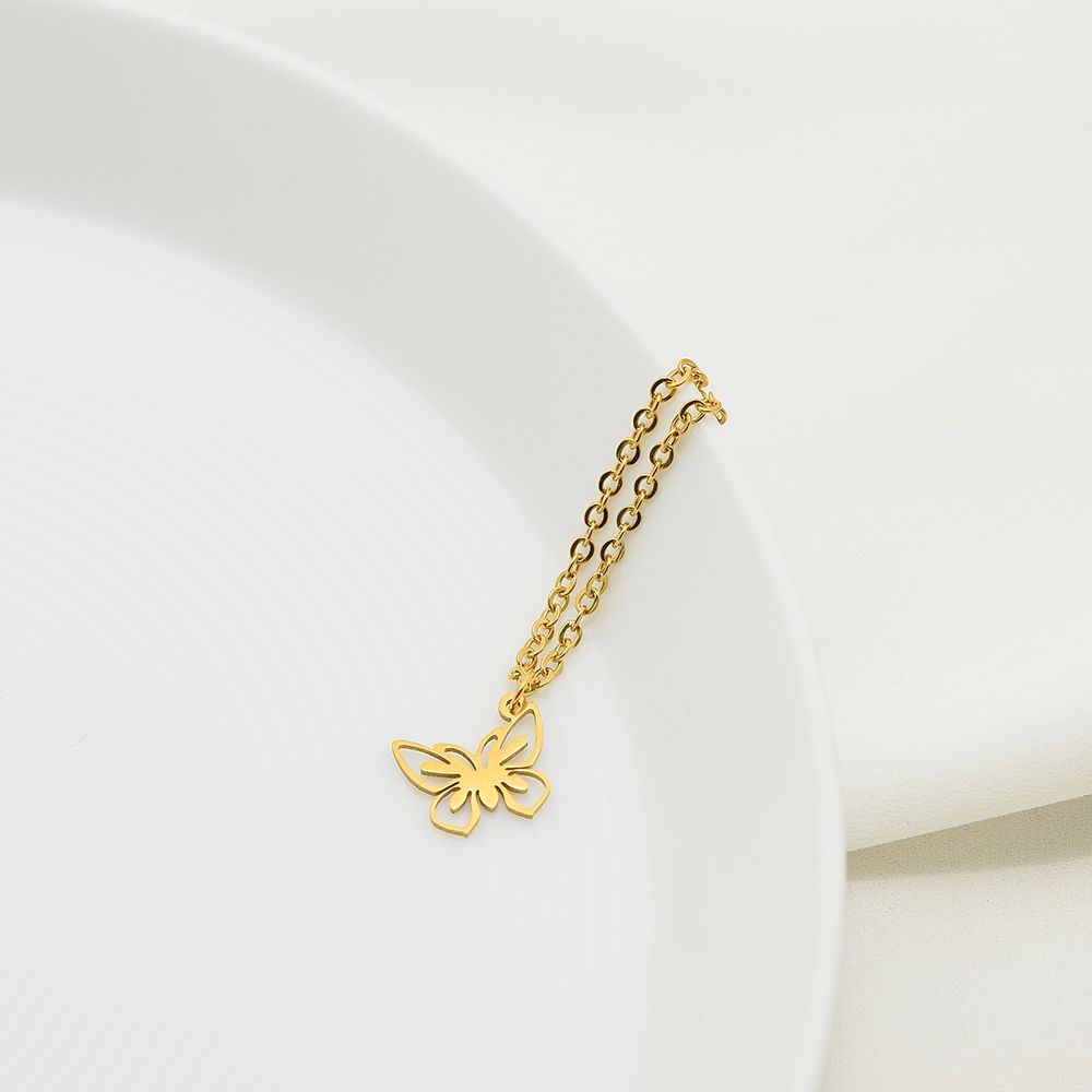 آویز ساعت زنانه دلنار گالری مدل پروانه مینیاتوری -  - 2