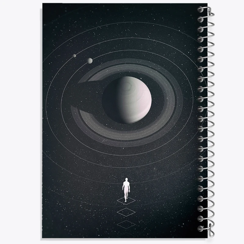 دفتر لیست خرید 50 برگ خندالو طرح فضایی کد F98