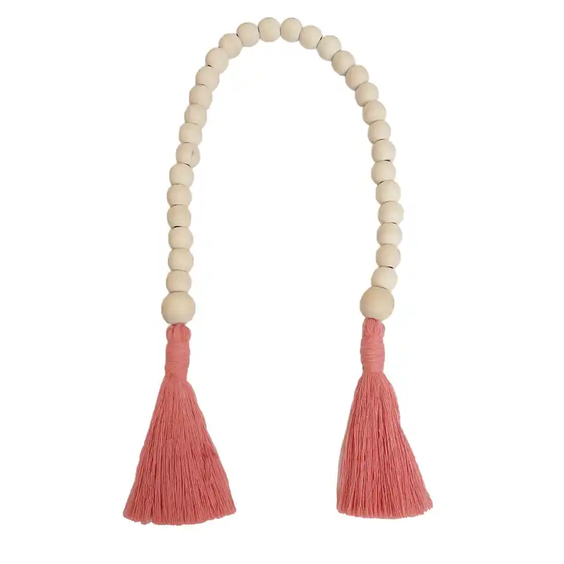 دکوری مدل ریسه مهره ای چوبی کد MC