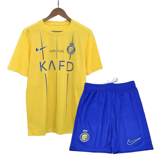 ست تیشرت و شلوارک ورزشی مردانه مدل النصر عربستان رونالدو Home 2024