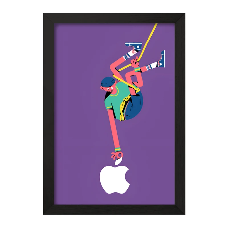 تابلو خندالو مدل کوهنورد کد F8853