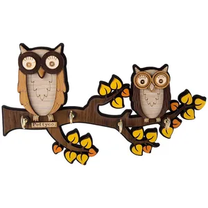 جاکلیدی چوبی پتیکو مدل Owel کد 01