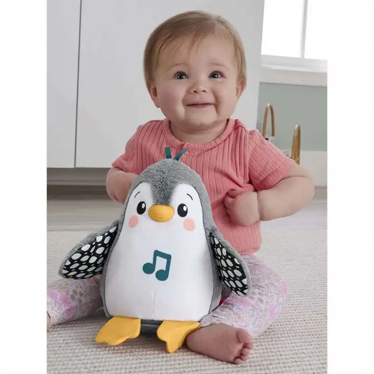 عروسک فیشر پرایس مدل Flap N Wobble Penguin کد HNC10 ارتفاع 23.5 سانتی‌متر