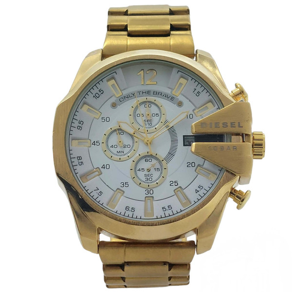 ساعت مچی عقربه‌ای مردانه مدل مگاچف شاخدار سه موتوره کرنوگراف G/W