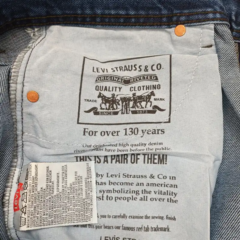 شلوار جین مردانه مدل کلاسیک کد 501