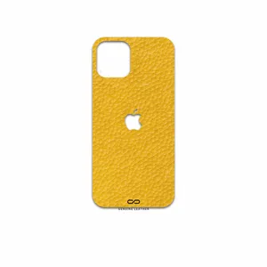 MAHOOT Mustard-Leather Cover Sticker for Apple iPhone 12 Pro