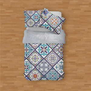 سرویس روتختی مدوپد طرح خانه اسلیمی مدل PAT00294 یک نفره 4 تکه