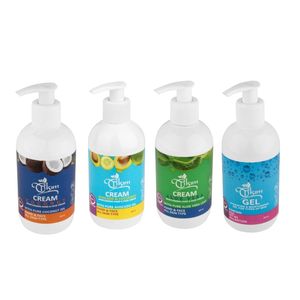 کرم مرطوب کننده دست و صورت تیلسیم مدل خیار آواکادو ،آلوورا ،نارگیل مناسب برای انواع پوست حجم 200 میلی لیتر مجموعه 4 عددی