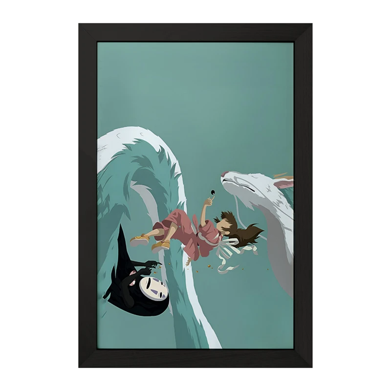 تابلو خندالو مدل انیمه شهر اشباح (Spirited Away) کد F3467