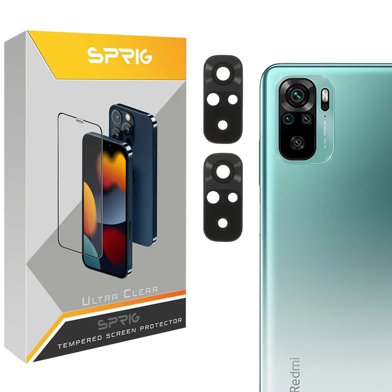 محافظ لنز دوربین اسپریگ مدل LNSP مناسب برای گوشی موبایل شیائومی Redmi Note 10 4G / Note 10s 4G بسته دو عددی