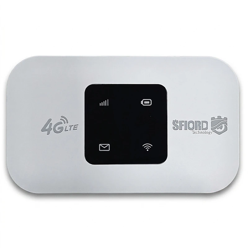 مودم جیبی 4g lte اسفیورد مدل m720 با باتری 3000 میلی آمپر ساعت، پشتیبانی از 4.5g، اتصال همزمان تا 10 کاربر، سرعت دانلود 150 مگابیت بر ثانیه، وای فای 802.11b-g-n و قابلیت اتصال usb