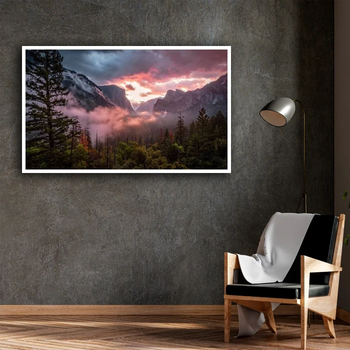 تابلو نوری بکلیت طرح منظره طبیعت مدل W-D1283