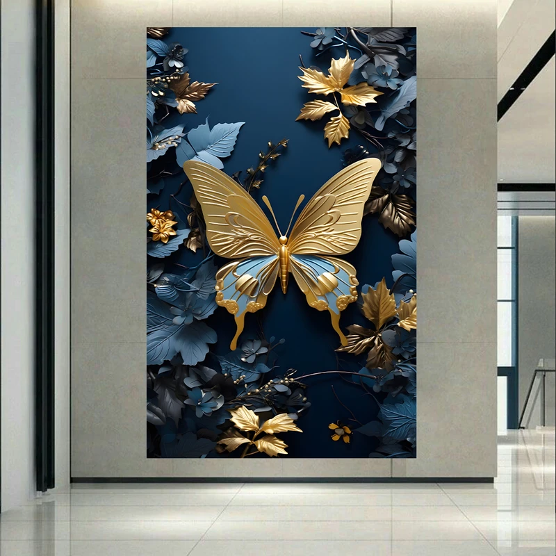 پوستر طرح مخمل مدرن پروانه کد PD130388