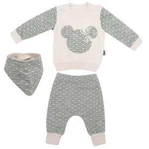 ست 3 تکه لباس نوزادی مدل bebe 2022