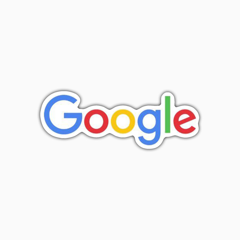 استیکر لپ تاپ و موبایل بووم طرح Google کد ZX026