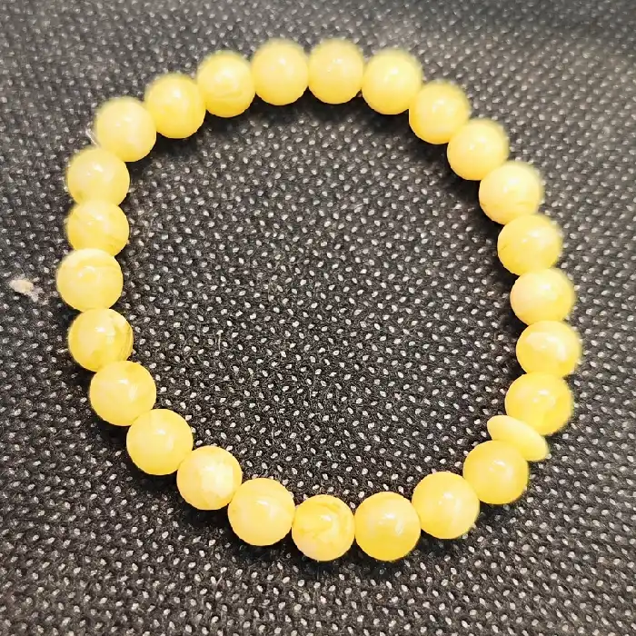 دستبند نقره جات بافندگان مدل صمغ کهربا کد 856