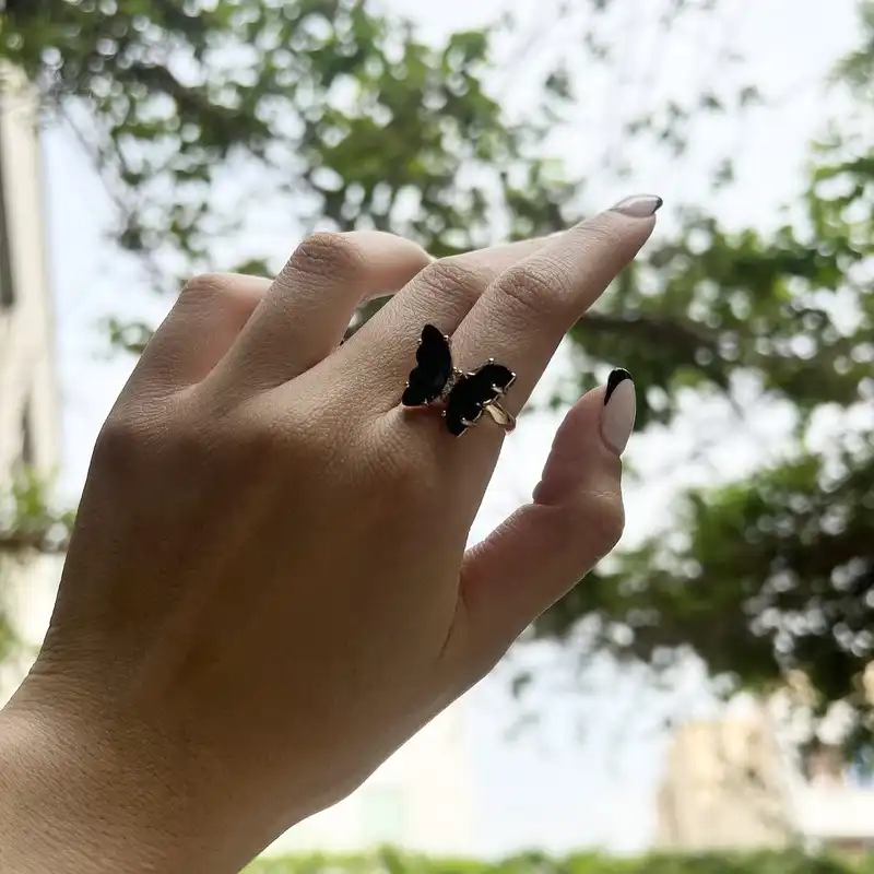 نیم ست زنانه مدل پروانه کریستالی