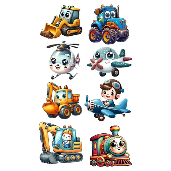  استیکر پارچه و لباس پاد آفرین طرح کارتونی بچگانه کد 4425