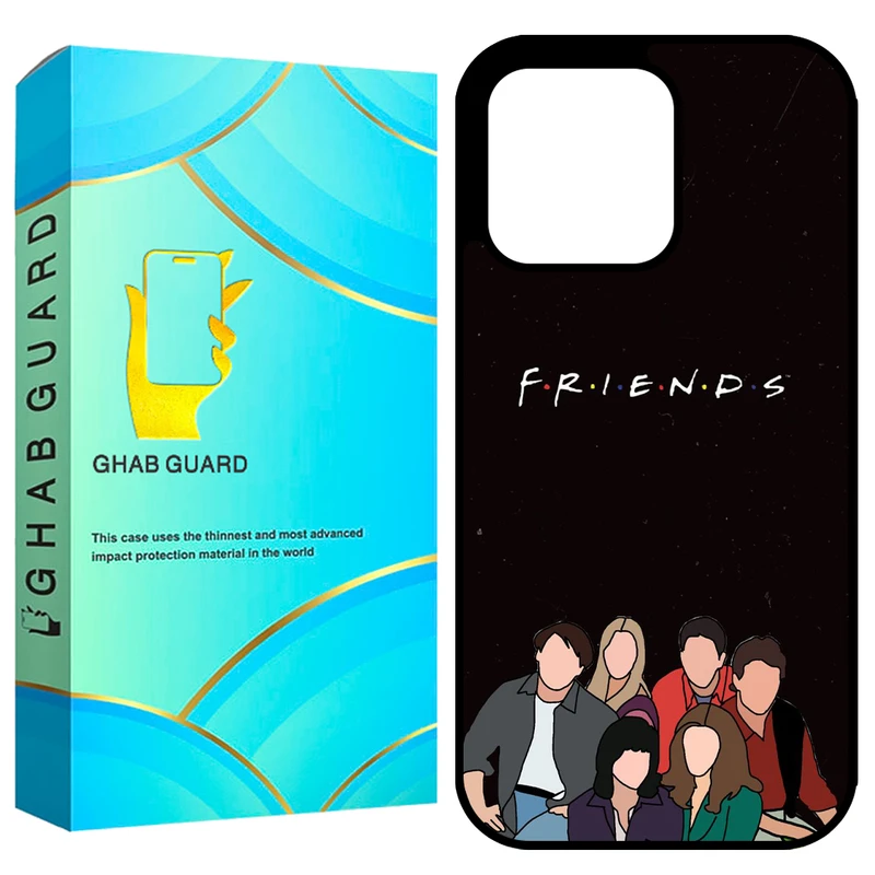  کاور قاب گارد طرح فرندز مدل GCHP15PM مناسب برای گوشی موبایل اپل iPhone 15 Pro Max