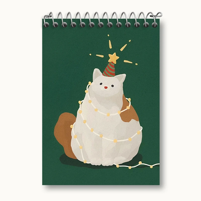 دفتر یادداشت 50 برگ خندالو طرح گربه بامزه کد N5689