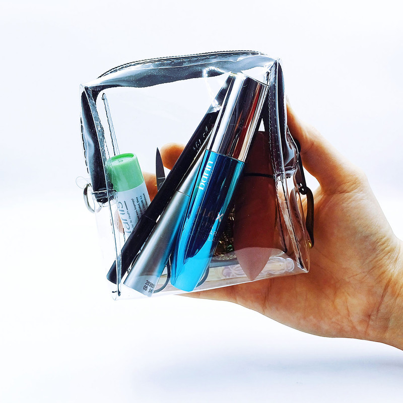 کیف لوازم آرایش زنانه مدل شفاف sayas A112