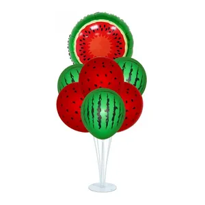 بادکنک سورتک مدل هندوانه کد 104 مجموعه 8 عددی به همراه استند بادکنک