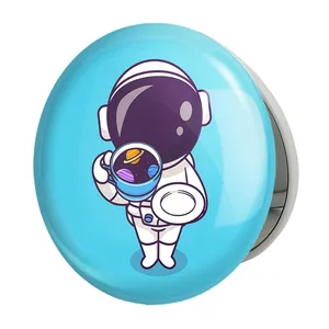 آینه جیبی خندالو طرح فضانورد مدل تاشو کد 25072 