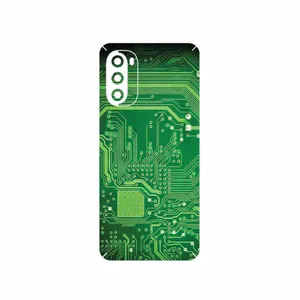 MAHOOT Green_Printed_Circuit_Board Cover Sticker for Motorola Moto G52