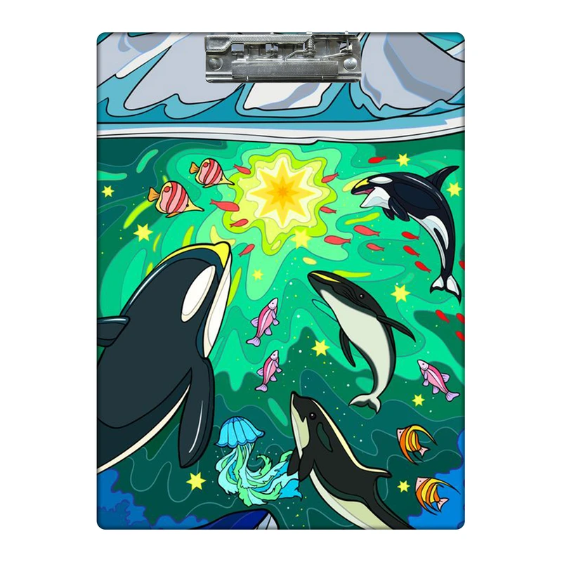 تخته شاسی طرح نهنگ فانتزی کد 3258225 سایز A4