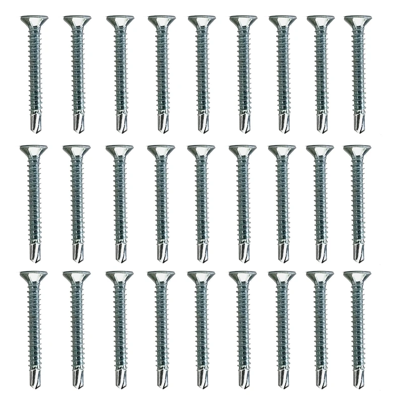 پیچ سر مته چهار سو خودکار بیلگین مدل 30mx5m بسته 24 عددی