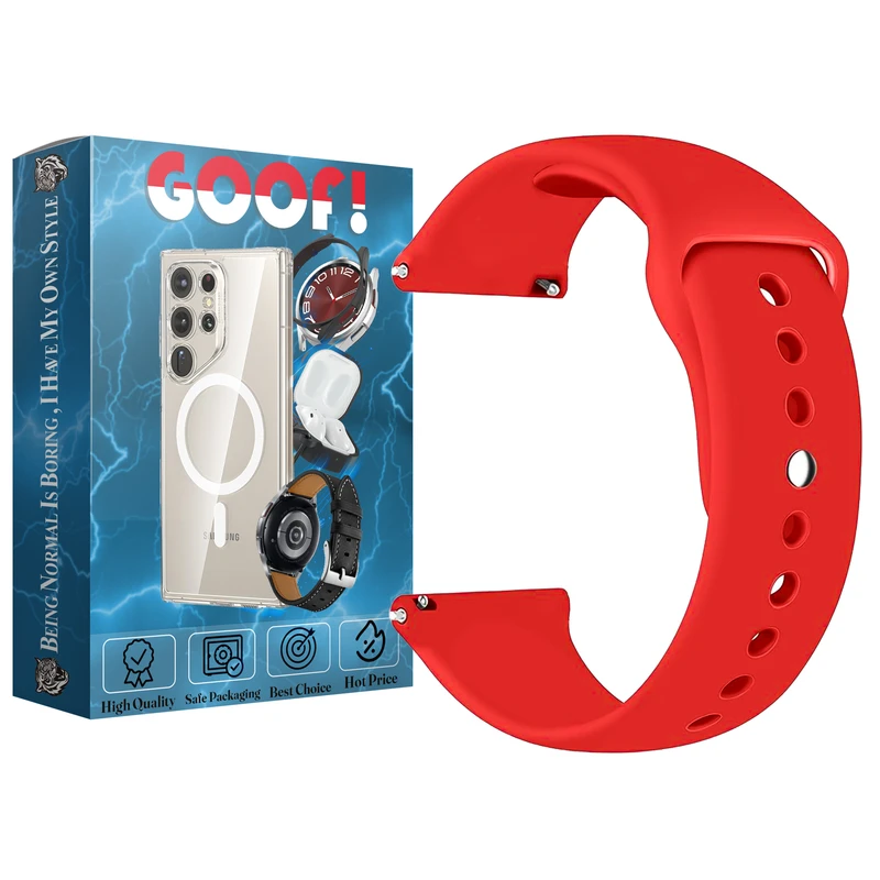 بند گوف مدل Silicon Belt Strap مناسب برای ساعت هوشمند هایلو RS4 / RS4 PLUS