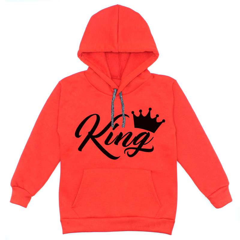 هودی پسرانه مدل A03 KING رنگ قرمز