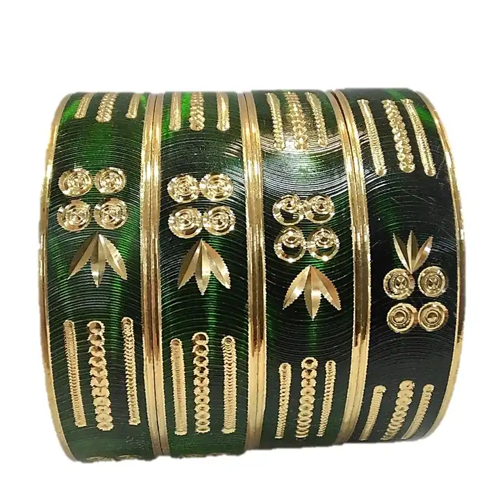 النگو زنانه مدل هندی کد glsr-22100 مجموعه 4 عددی