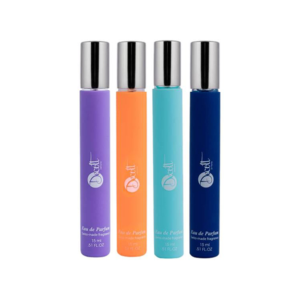 عطر جیبی دکلت مدل 243 حجم 15 میلی لیتر مجموعه 4 عددی