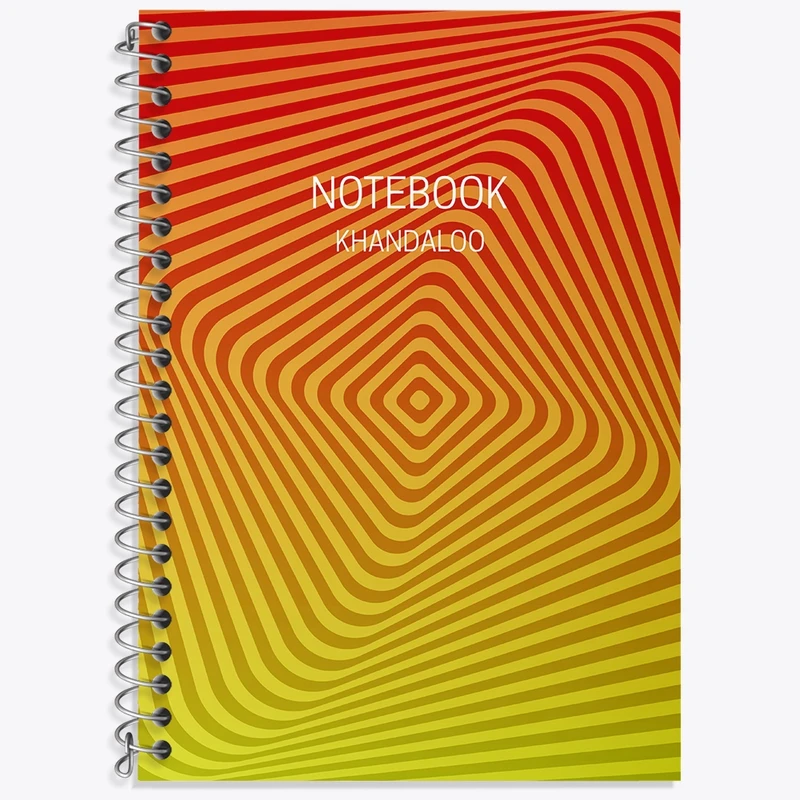 دفتر زبان 50 برگ خندالو مدل سه خط طرح مدرن کد N176