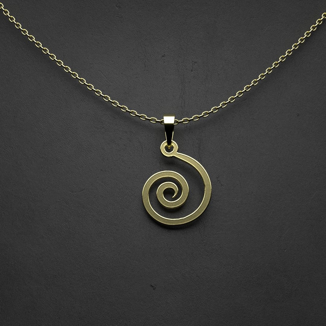 گردنبند طلا 18 عیار زنانه مدوپد مدل هندسی کد NN2-1-1271 -  - 2