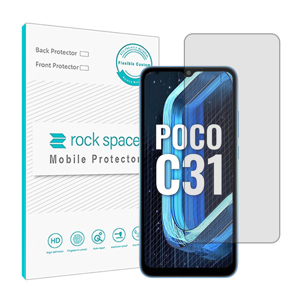 محافظ صفحه نمایش شفاف راک اسپیس مدل HyGEL مناسب برای گوشی موبایل شیائومی Poco C31