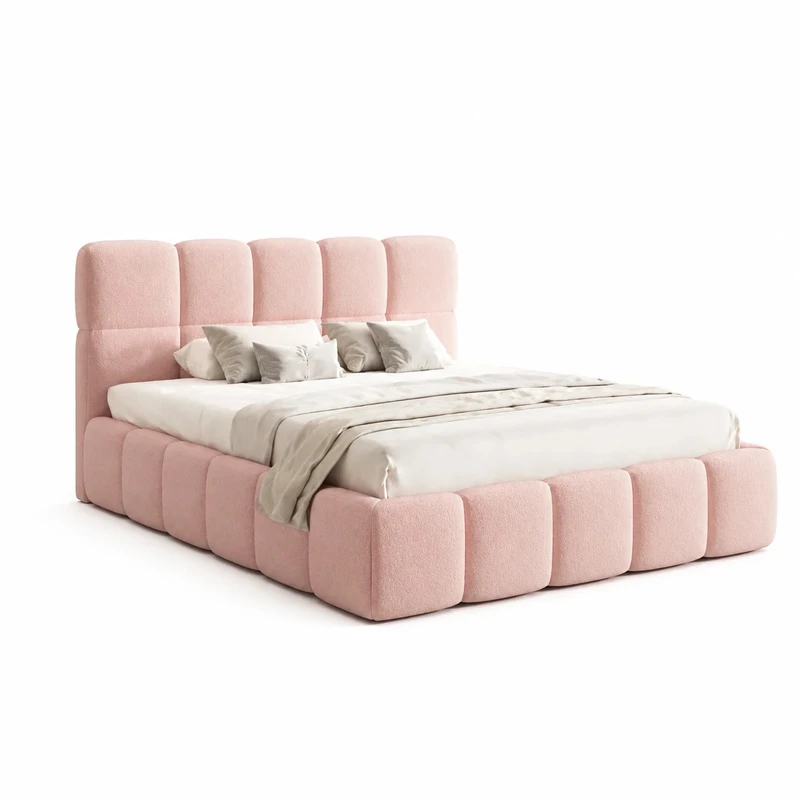 تخت‌خواب فلز یک و نیم نفره مدل بونلس سایز 160 * 200 سانتی‌متر