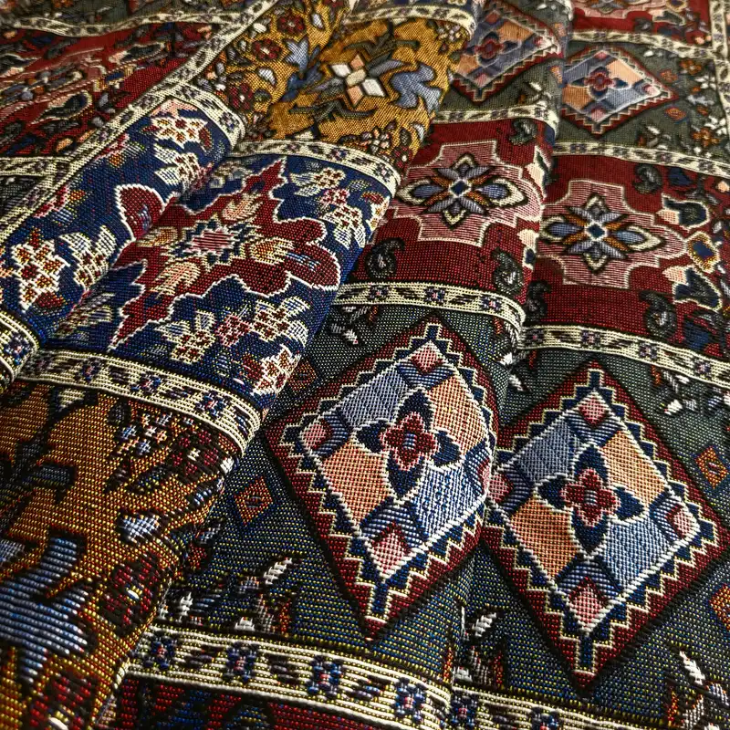 پارچه روفرشی مدل جاجیم کد J-102C